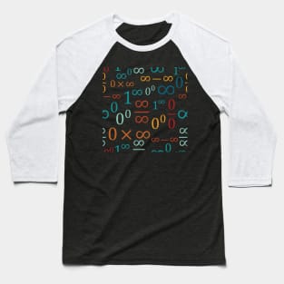 Indeterminate Forms Pattern (Retro) Baseball T-Shirt